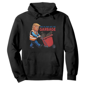 Trump 2024 Hoodie Time To Take Out The Garbage TS09 Black Print Your Wear