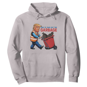 Trump 2024 Hoodie Time To Take Out The Garbage TS09 Ice Gray Print Your Wear