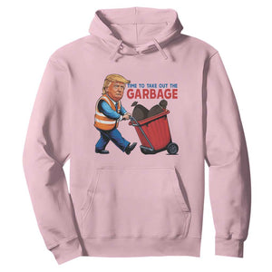 Trump 2024 Hoodie Time To Take Out The Garbage TS09 Light Pink Print Your Wear