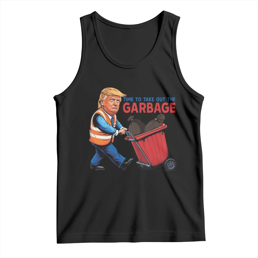 Trump 2024 Tank Top Time To Take Out The Garbage TS09 Black Print Your Wear
