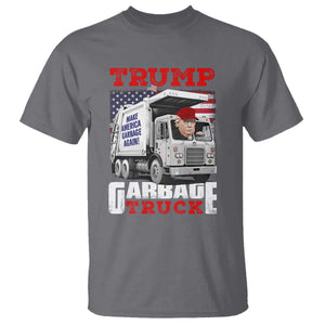 Trump 2024 T Shirt Trump Garbage Truck TS09 Charcoal Print Your Wear