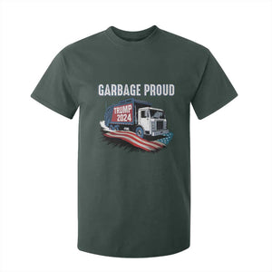 Trump 2024 T Shirt For Kid Garbage Proud Trump Garbage Truck TS09 Dark Forest Green Print Your Wear