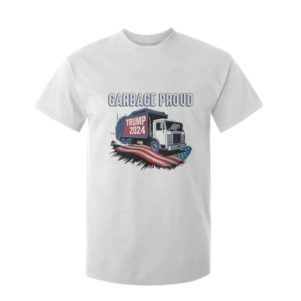 Trump 2024 T Shirt For Kid Garbage Proud Trump Garbage Truck TS09 White Print Your Wear