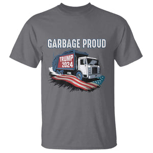 Trump 2024 T Shirt Garbage Proud Trump Garbage Truck TS09 Charcoal Print Your Wear