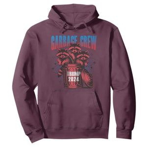 Trump 2024 Hoodie Garbage Crew Raccoon Trump Supporters TS09 Maroon Print Your Wear