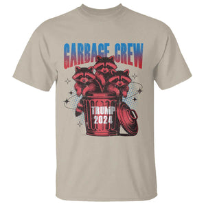 Trump 2024 T Shirt Garbage Crew Raccoon Trump Supporters TS09 Sand Print Your Wear