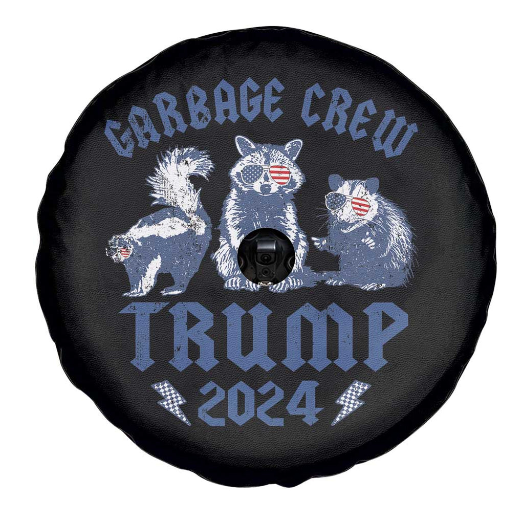 Trump 2024 Spare Tire Cover Garbage Crew Team Trash Raccoon Opossum Rat TS09 Print Your Wear