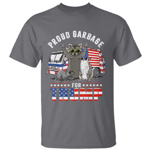 Trump 2024 T Shirt Proud Garbage For Trump Team Trash TS09 Charcoal Print Your Wear