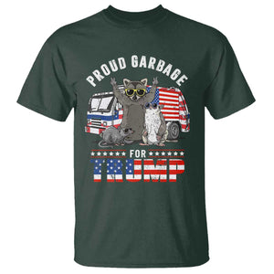 Trump 2024 T Shirt Proud Garbage For Trump Team Trash TS09 Dark Forest Green Print Your Wear