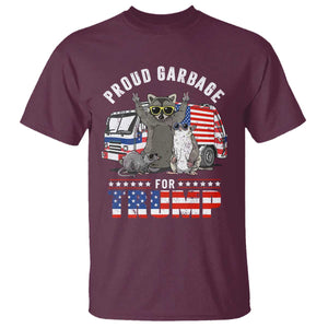Trump 2024 T Shirt Proud Garbage For Trump Team Trash TS09 Maroon Print Your Wear