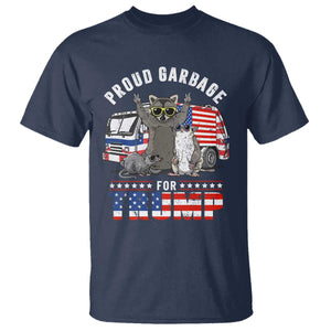 Trump 2024 T Shirt Proud Garbage For Trump Team Trash TS09 Navy Print Your Wear