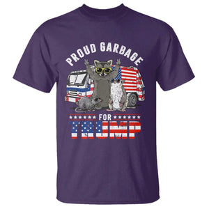 Trump 2024 T Shirt Proud Garbage For Trump Team Trash TS09 Purple Print Your Wear