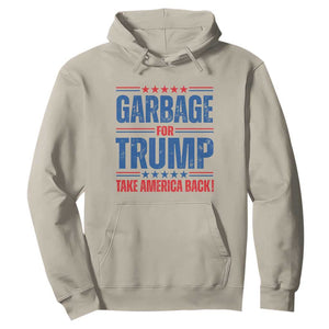 Trump 2024 Hoodie Garbage For Trump Take America Back TS09 Sand Print Your Wear