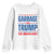 Trump 2024 Youth Sweatshirt Garbage For Trump Take America Back TS09 White Print Your Wear