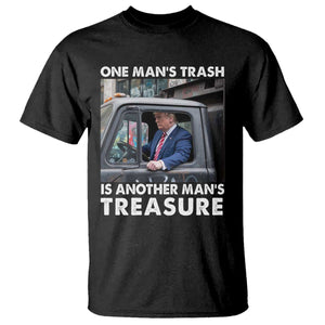 Trump Garbage Truck 2024 T Shirt One Man's Trash Is Another Man's Treasure TS09 Black Print Your Wear