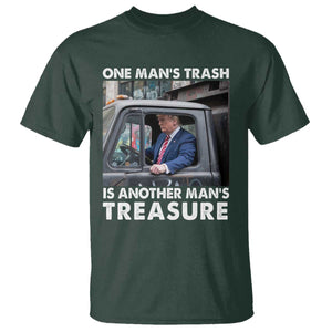 Trump Garbage Truck 2024 T Shirt One Man's Trash Is Another Man's Treasure TS09 Dark Forest Green Print Your Wear