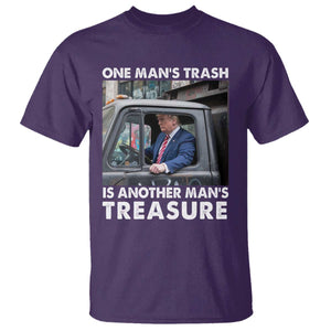 Trump Garbage Truck 2024 T Shirt One Man's Trash Is Another Man's Treasure TS09 Purple Print Your Wear