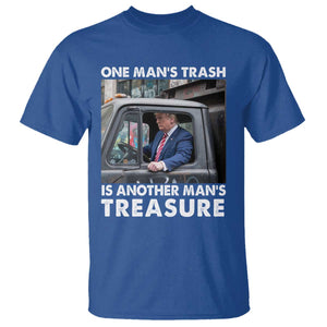 Trump Garbage Truck 2024 T Shirt One Man's Trash Is Another Man's Treasure TS09 Royal Blue Print Your Wear