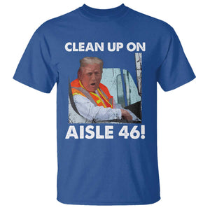 Trump Garbage Truck 2024 T Shirt Clean Up On Aisle 46 TS09 Royal Blue Print Your Wear