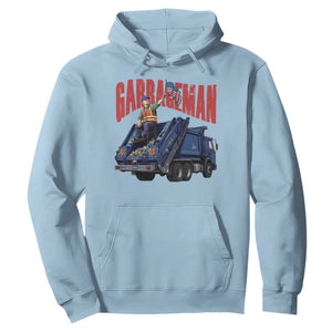 Garbageman Trump Garbage Truck 2024 Hoodie TS09 Light Blue Print Your Wear