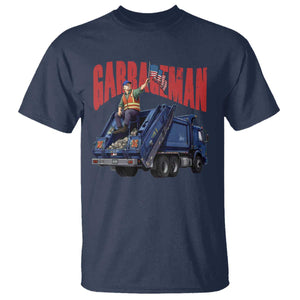 Garbageman Trump Garbage Truck 2024 T Shirt TS09 Navy Print Your Wear