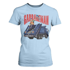 Garbageman Trump Garbage Truck 2024 T Shirt For Women TS09 Light Blue Print Your Wear