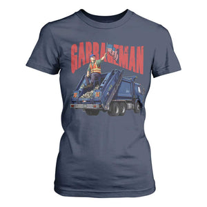 Garbageman Trump Garbage Truck 2024 T Shirt For Women TS09 Navy Print Your Wear