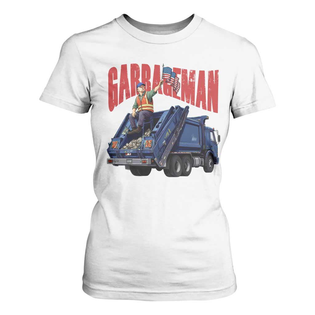 Garbageman Trump Garbage Truck 2024 T Shirt For Women TS09 White Print Your Wear