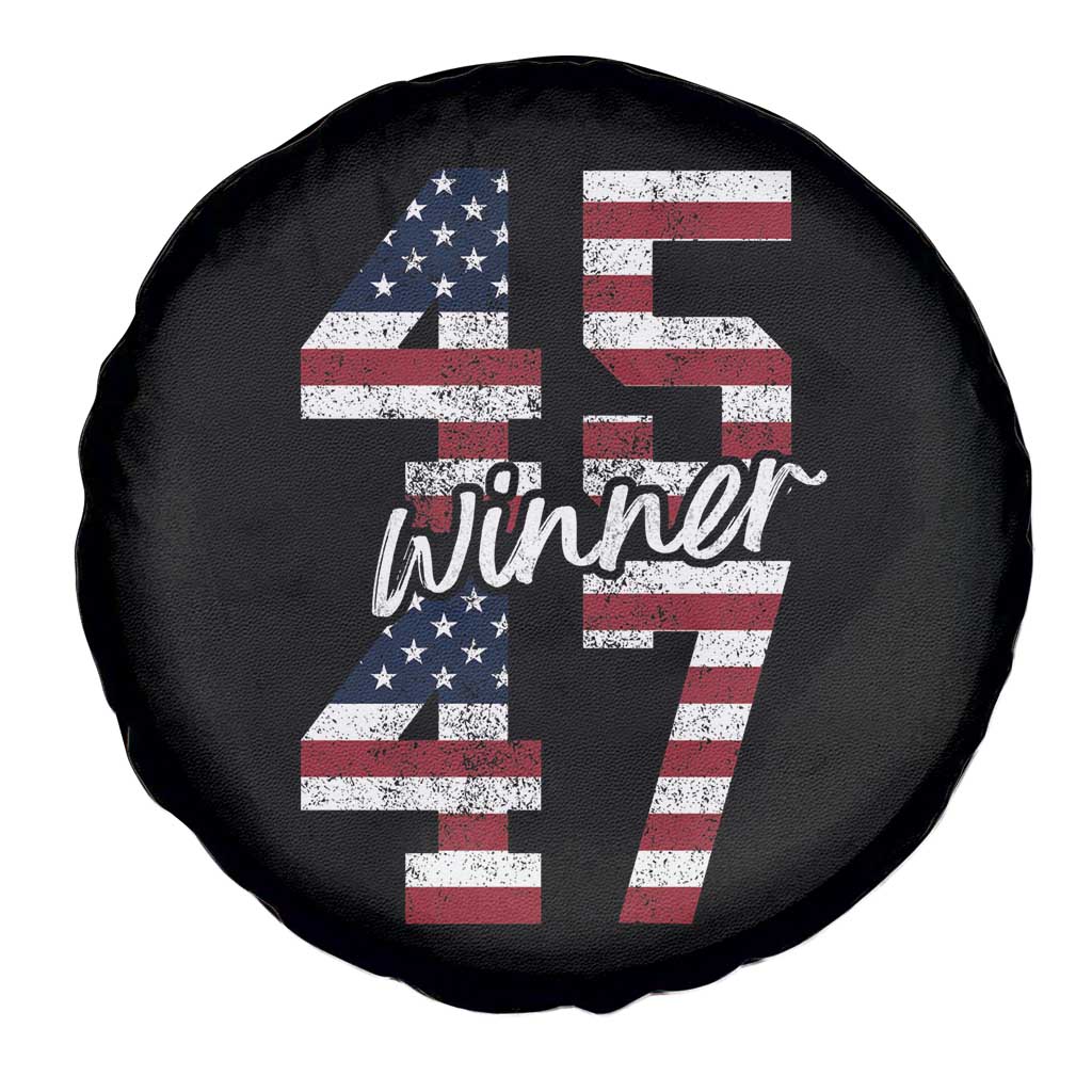 Trump 2024 Spare Tire Cover Winner 45 47 US President American Patriotic TS09 Print Your Wear