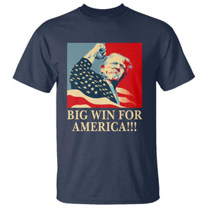 Trump Won 2024 T Shirt Big Win For America TS09 Navy Print Your Wear