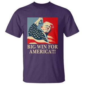 Trump Won 2024 T Shirt Big Win For America TS09 Purple Print Your Wear