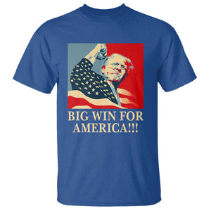 Trump Won 2024 T Shirt Big Win For America TS09 Royal Blue Print Your Wear