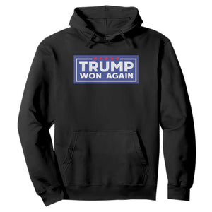 Trump Won Again 2024 Hoodie TS09 Black Print Your Wear
