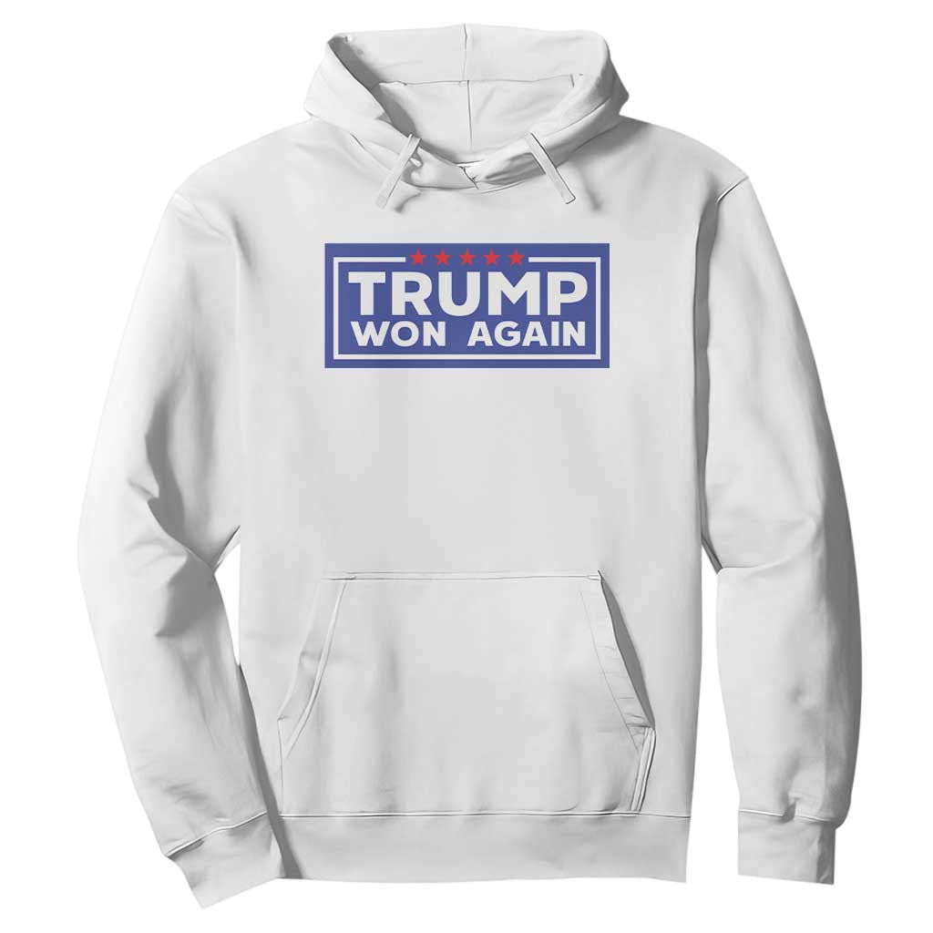 Trump Won Again 2024 Hoodie TS09 White Print Your Wear