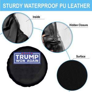 Trump Won Again 2024 Spare Tire Cover TS09 Print Your Wear