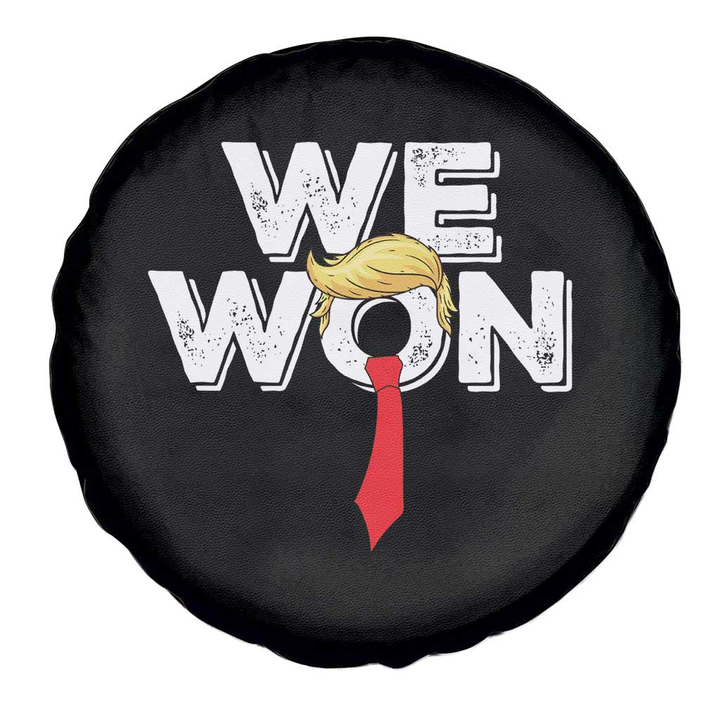 Funny Trump Won 2024 Spare Tire Cover 47th President American Patriotic TS09 Print Your Wear