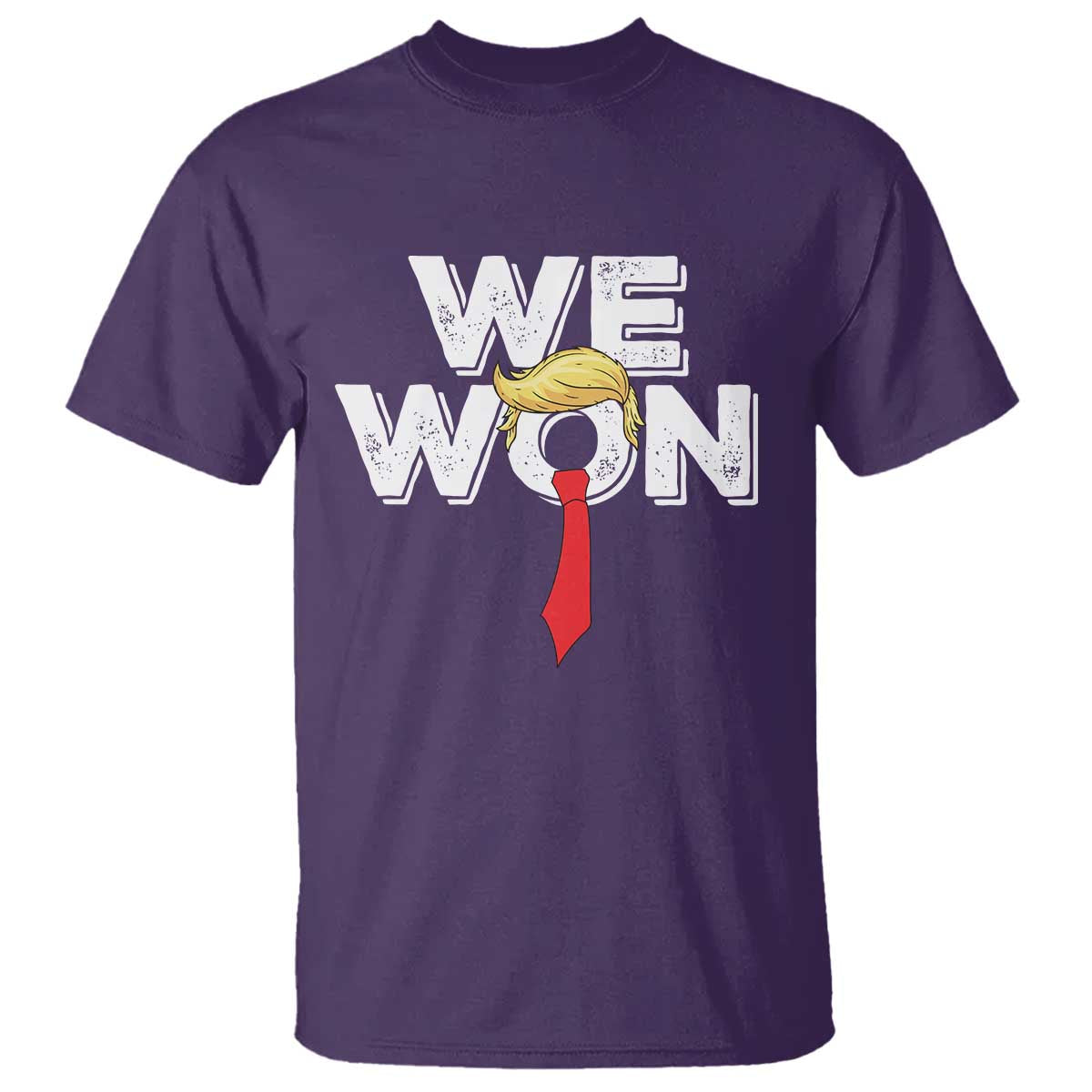 Funny Trump Won 2024 T Shirt 47th President American Patriotic TS09 Purple Print Your Wear