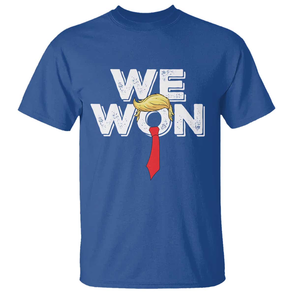 Funny Trump Won 2024 T Shirt 47th President American Patriotic TS09 Royal Blue Print Your Wear