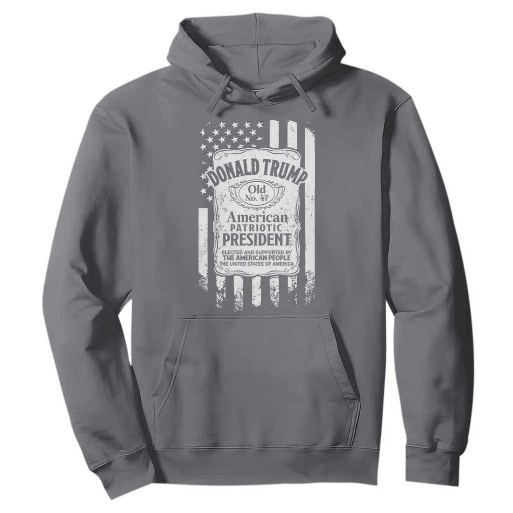 Trump 2024 Hoodie Old No.47 American Patriotic President TS09 Charcoal Print Your Wear