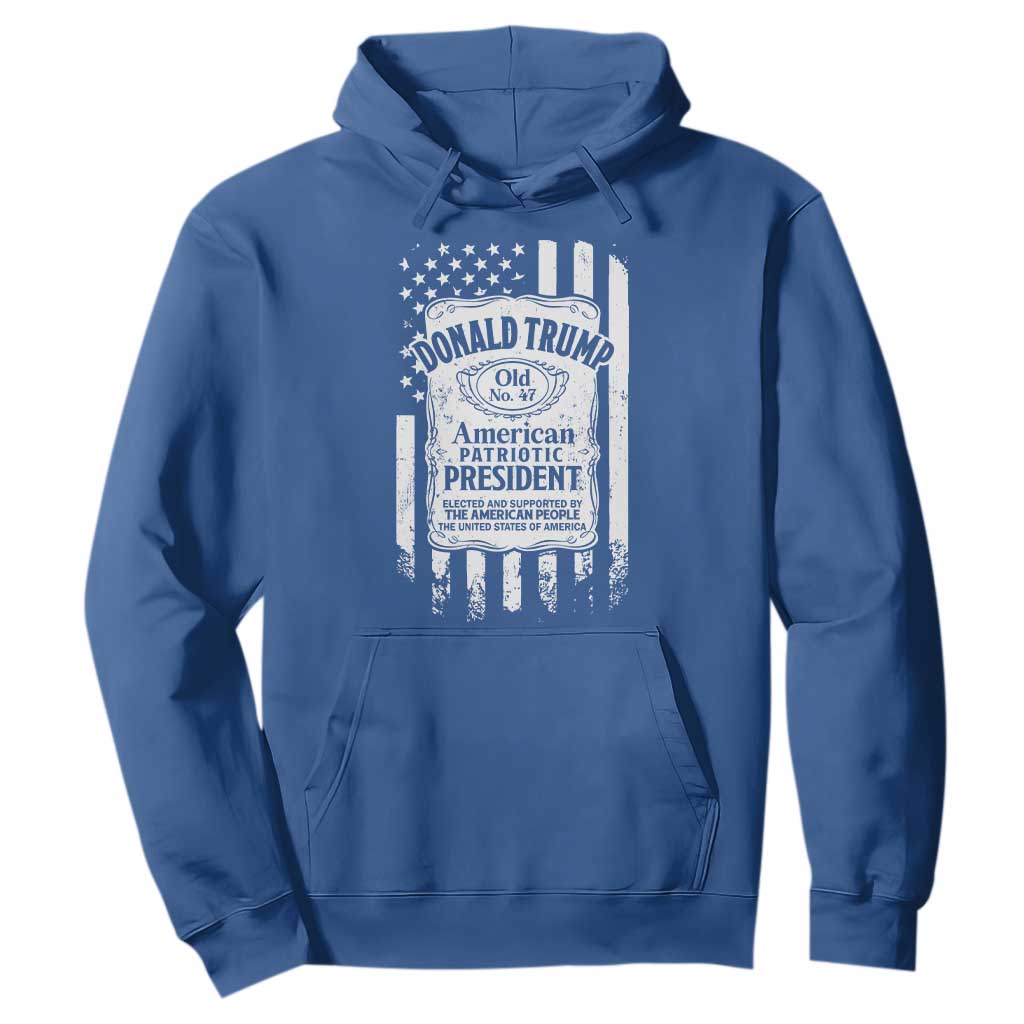 Trump 2024 Hoodie Old No.47 American Patriotic President TS09 Royal Blue Print Your Wear