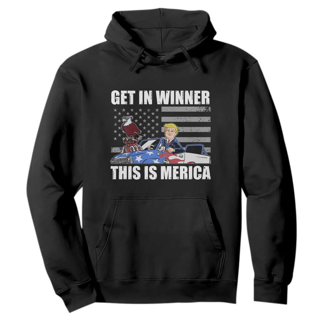 Funny Trump Won 2024 Hoodie Get In Winner This Is Merica TS09 Black Print Your Wear