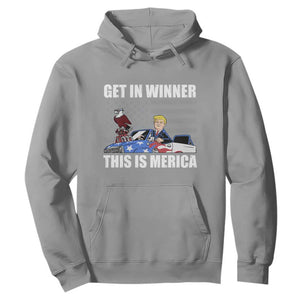Funny Trump Won 2024 Hoodie Get In Winner This Is Merica TS09 Sport Gray Print Your Wear