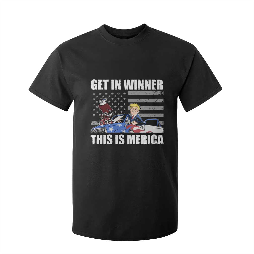 Funny Trump Won 2024 T Shirt For Kid Get In Winner This Is Merica TS09 Black Print Your Wear