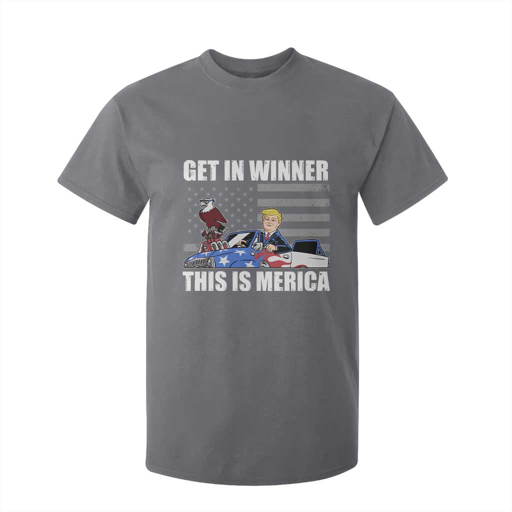 Funny Trump Won 2024 T Shirt For Kid Get In Winner This Is Merica TS09 Charcoal Print Your Wear