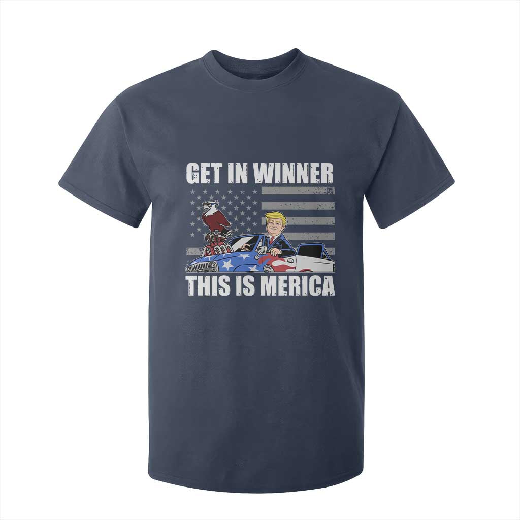 Funny Trump Won 2024 T Shirt For Kid Get In Winner This Is Merica TS09 Navy Print Your Wear