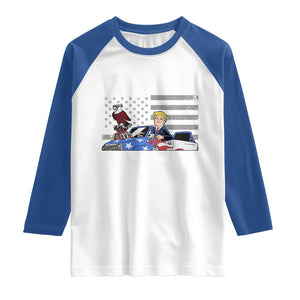 Funny Trump Won 2024 Raglan Shirt Get In Winner This Is Merica TS09 White Royal Print Your Wear