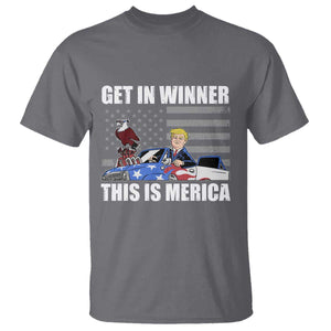 Funny Trump Won 2024 T Shirt Get In Winner This Is Merica TS09 Charcoal Print Your Wear