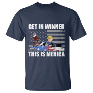Funny Trump Won 2024 T Shirt Get In Winner This Is Merica TS09 Navy Print Your Wear
