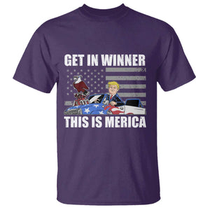 Funny Trump Won 2024 T Shirt Get In Winner This Is Merica TS09 Purple Print Your Wear