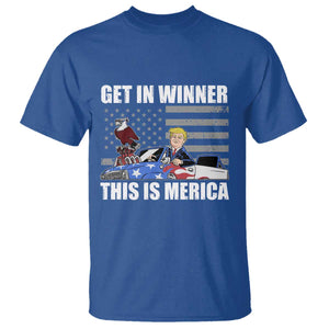 Funny Trump Won 2024 T Shirt Get In Winner This Is Merica TS09 Royal Blue Print Your Wear